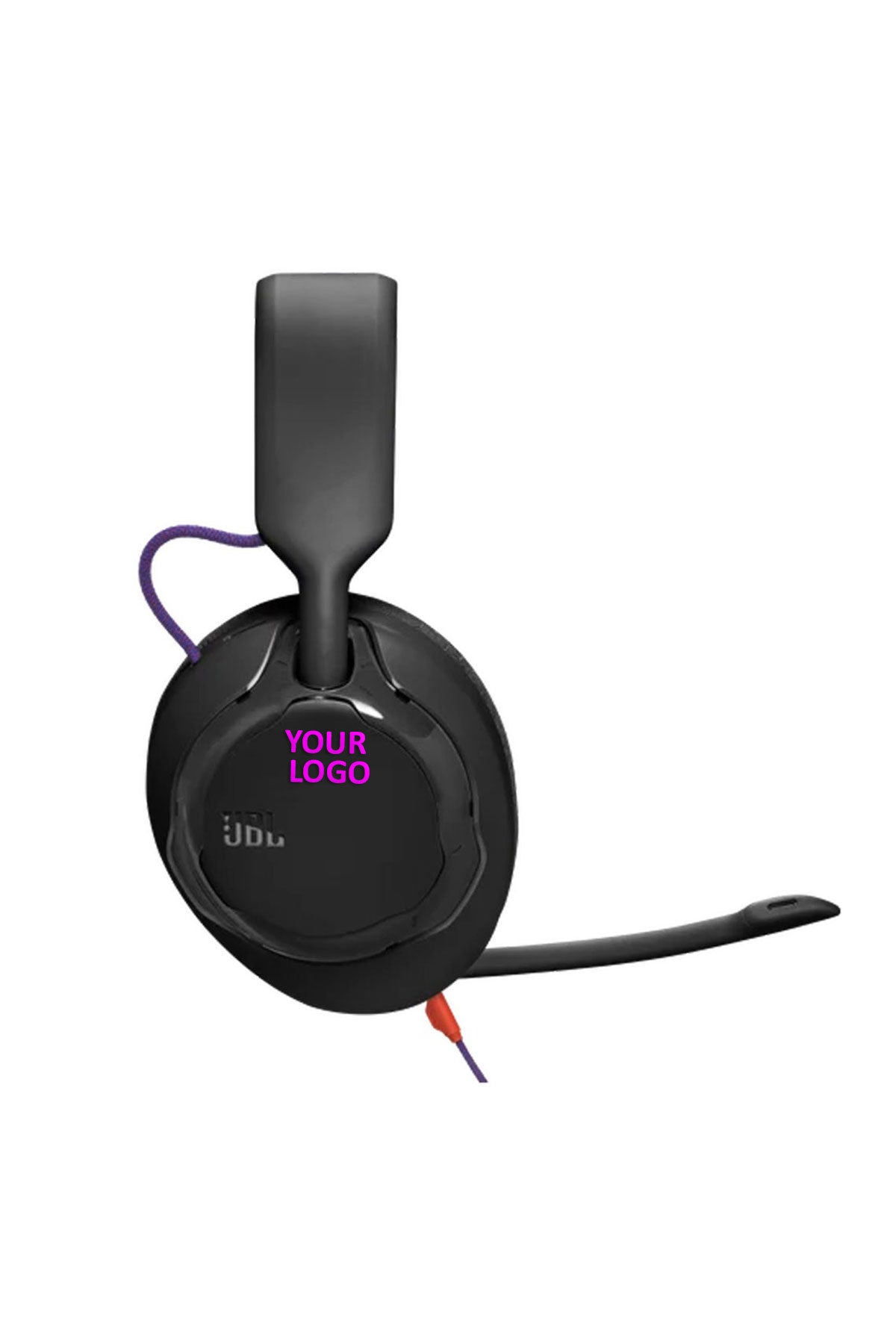 JBL Quantum 250 Wired Over-Ear Gaming Headset with Flip-Up Mic, Black