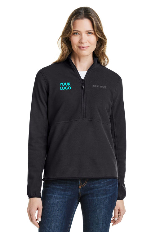 Marmot Rocklin Half-Zip Custom Jackets, Black