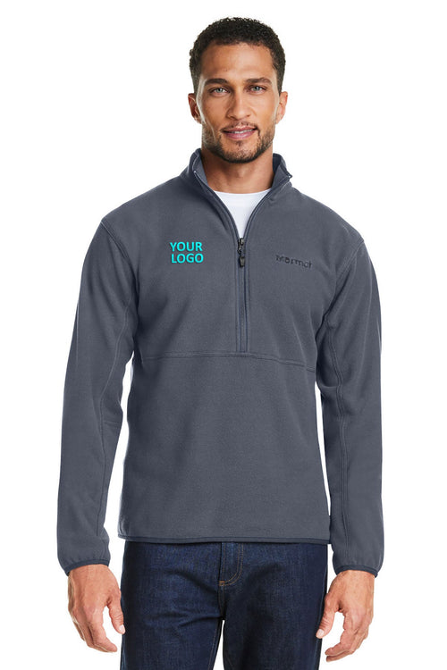 Marmot Ladies Rocklin Half-Zip Custom Jackets, Steel Onyx