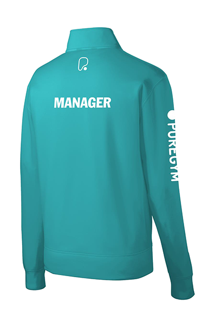 Sport-Tek Sport-Wick Zip Jacket, Teal - MANAGER [PureGym]