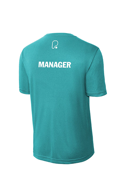 Sport-Tek PosiCharge Tee, Teal - MANAGER [PureGym]