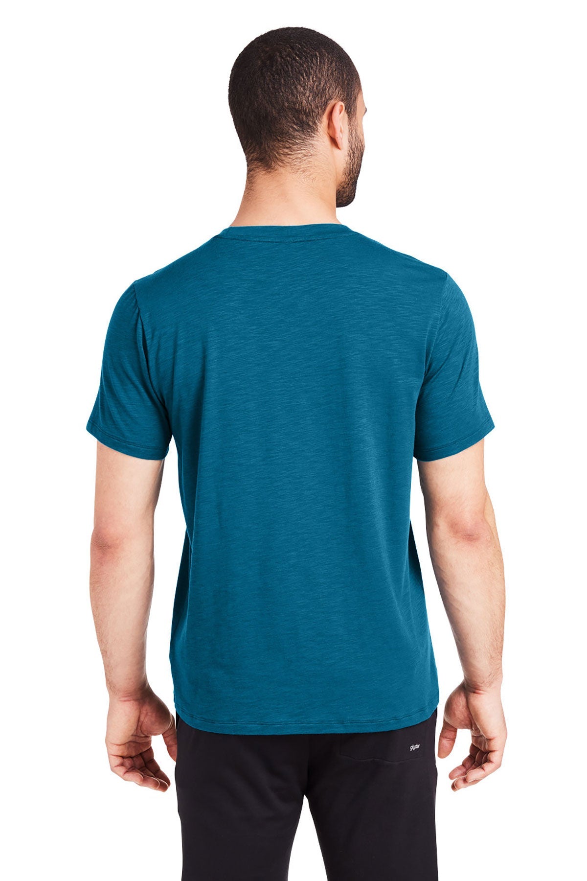Glyder Mens Lumasof Custom T-Shirts, Moroccan Blue