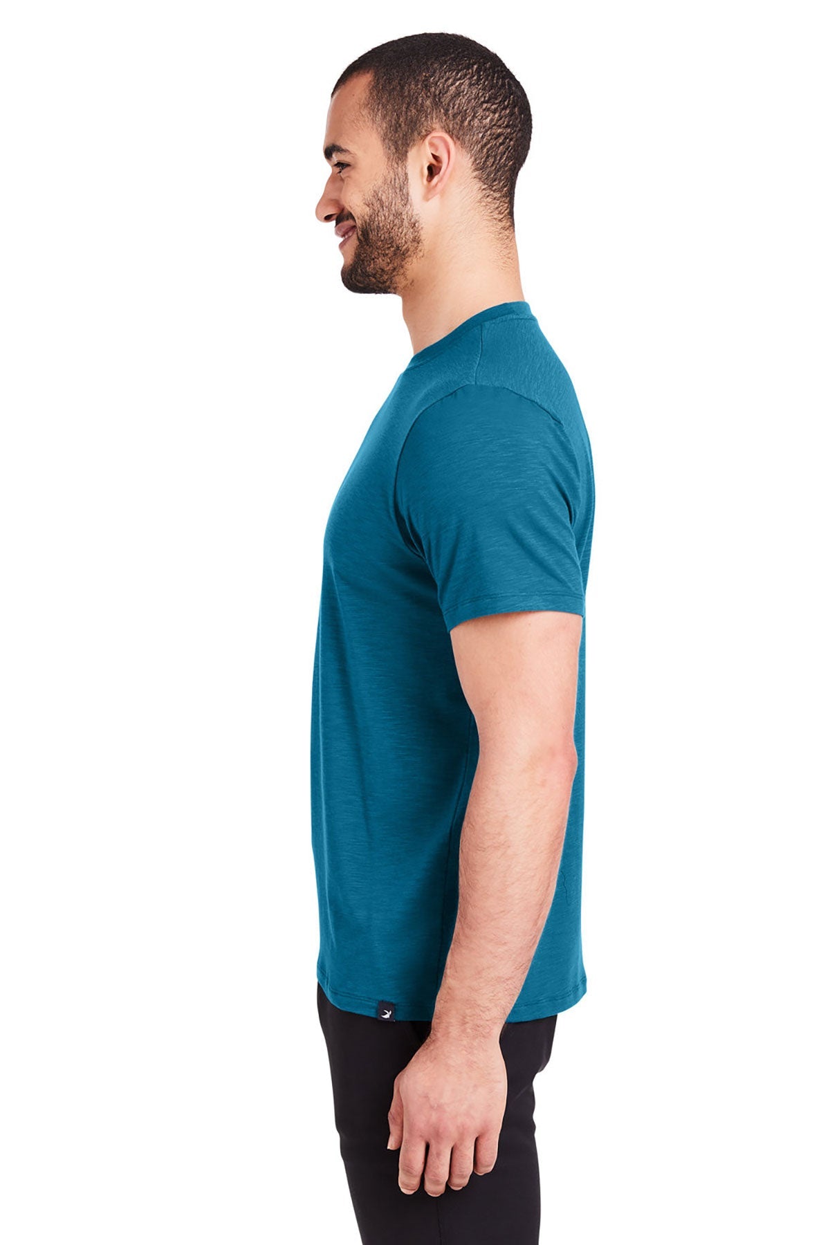 Glyder Mens Lumasof Custom T-Shirts, Moroccan Blue