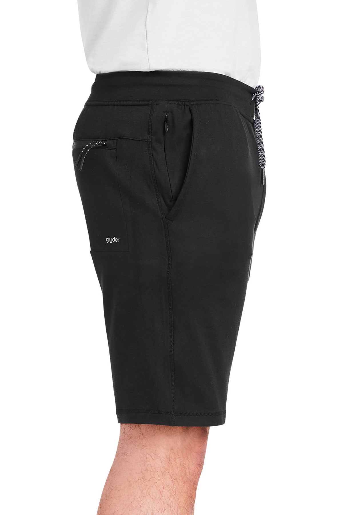 Glyder Mens Medalist Custom Shorts, Black [Brown Harris Stevens]