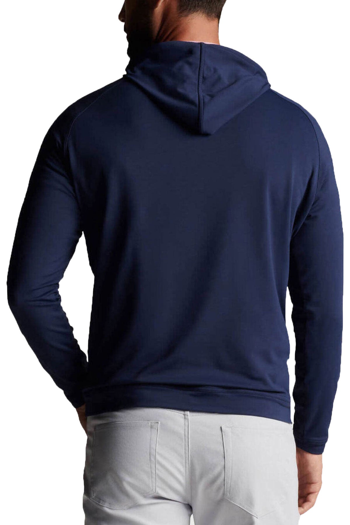 Peter Millar Pine Performance Custom Hoodies, Navy [Horizontal Talent]