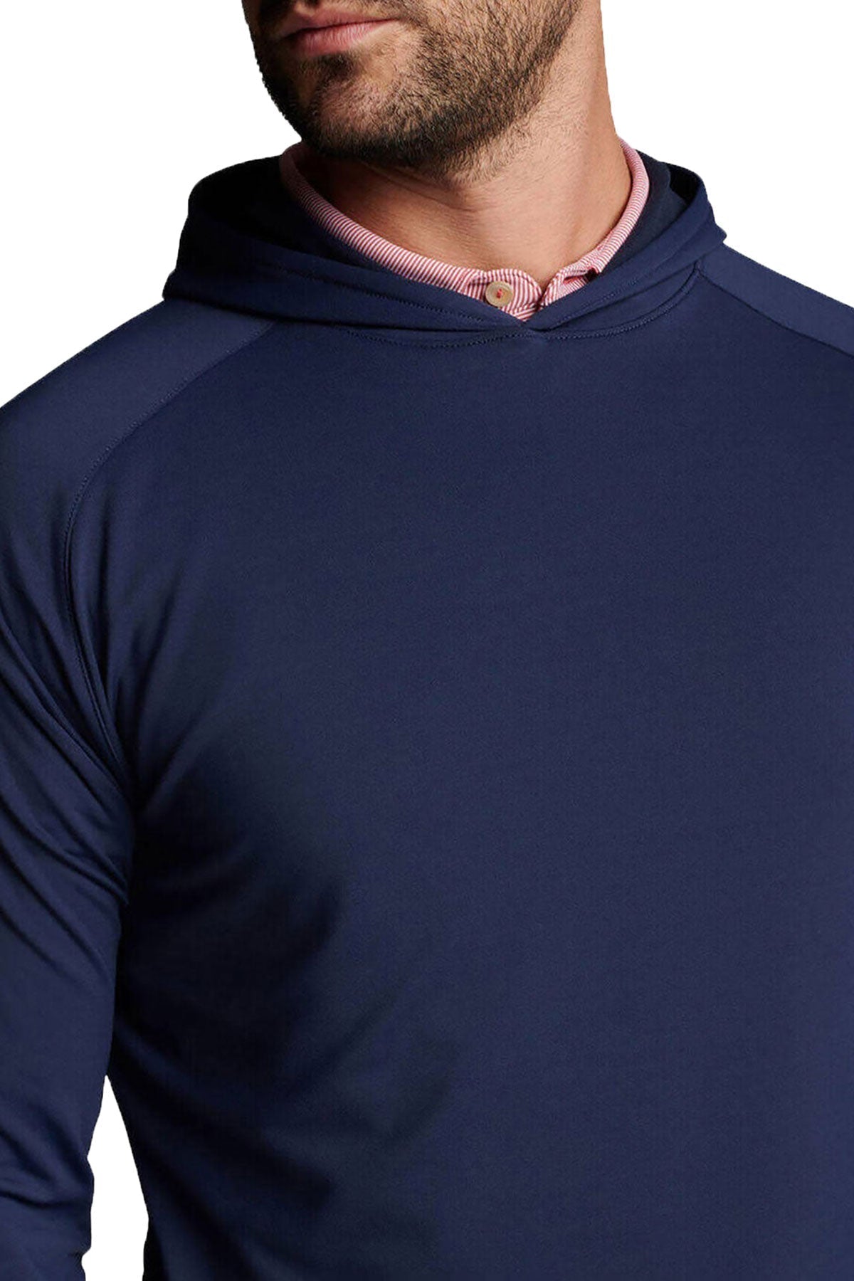 Peter Millar Pine Performance Custom Hoodies, Navy [Horizontal Talent]