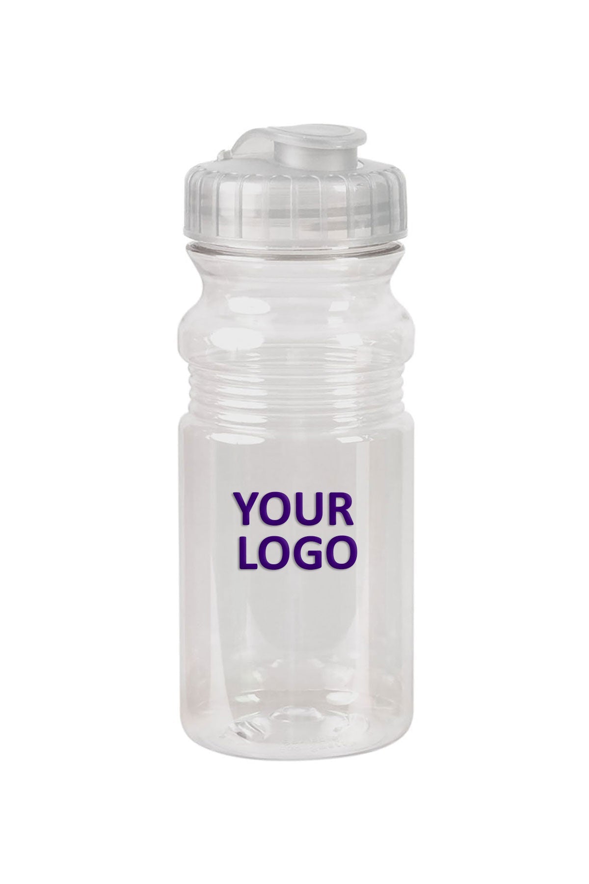 Prime Line Translucent 20oz Sport Custom Water Bottles With Snap Cap, Clear
