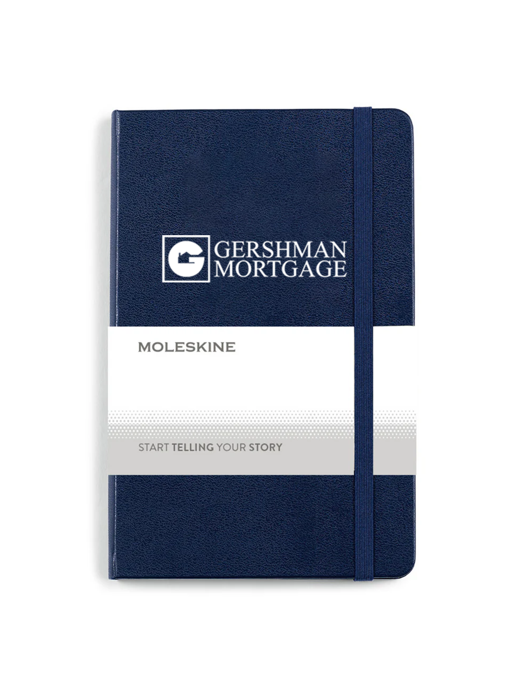 Moleskine Hard Cover Ruled Medium Notebook, Navy Blue [Gershman Mortgage]