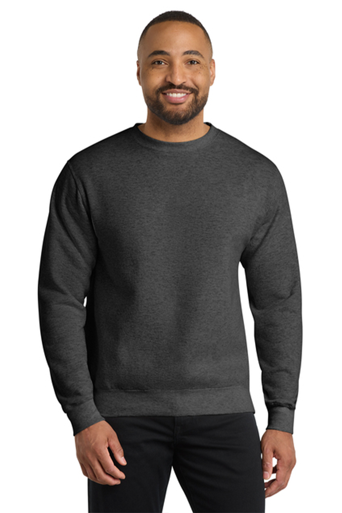 Port & Company Core Fleece Branded Sweatshirts, Dark Heather Grey