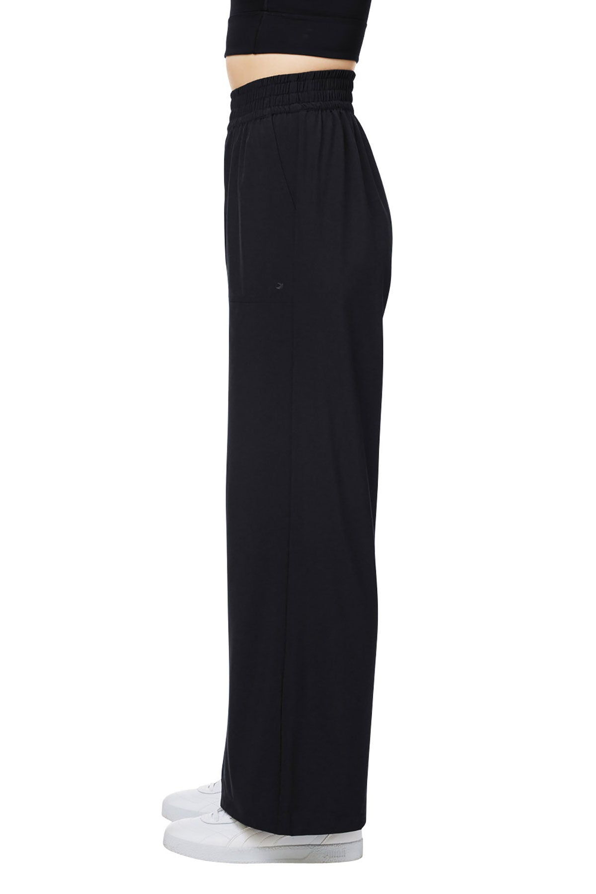 Glyder Ladies Sydney Wide Leg Custom Pants, Black