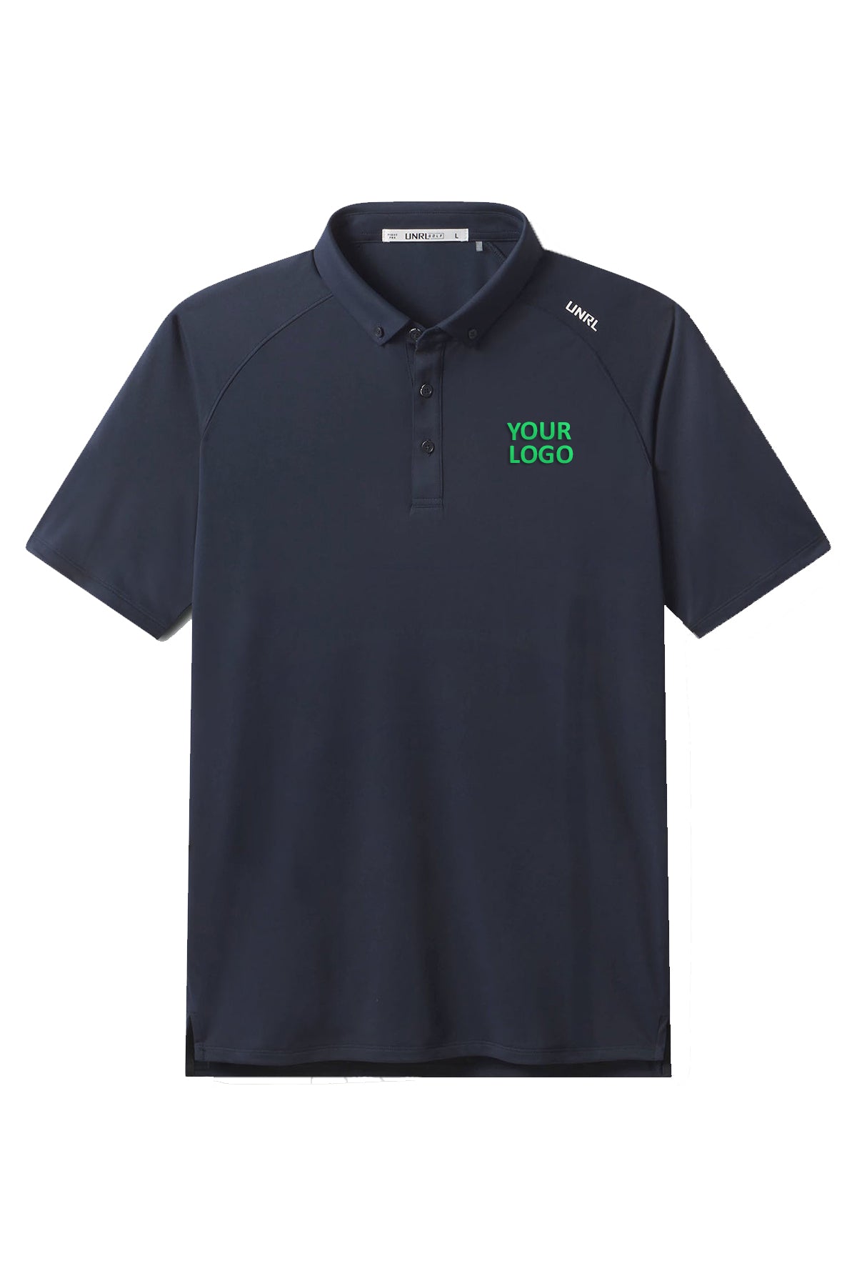 UNRL Pique Pro Custom Polos, Navy