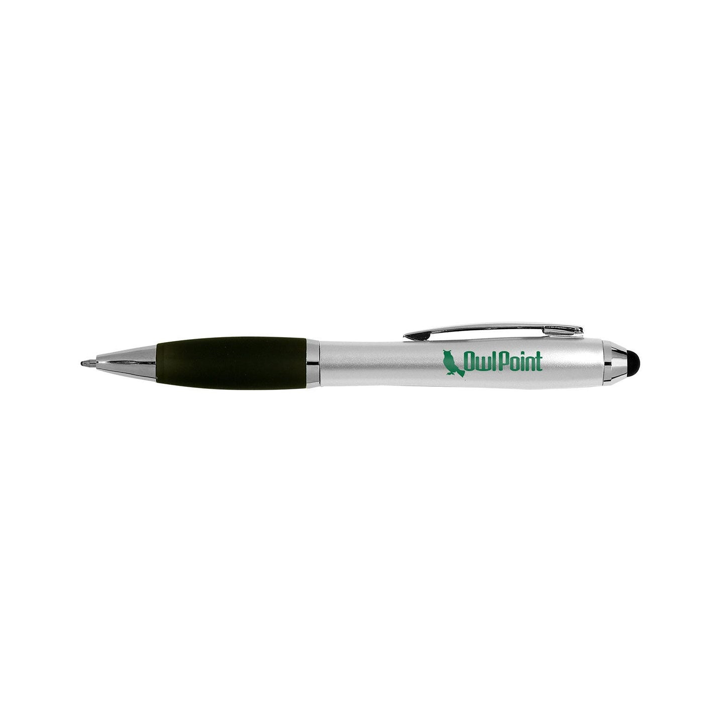 Prime Line Ergo Stylus Pens, Silver/ Black