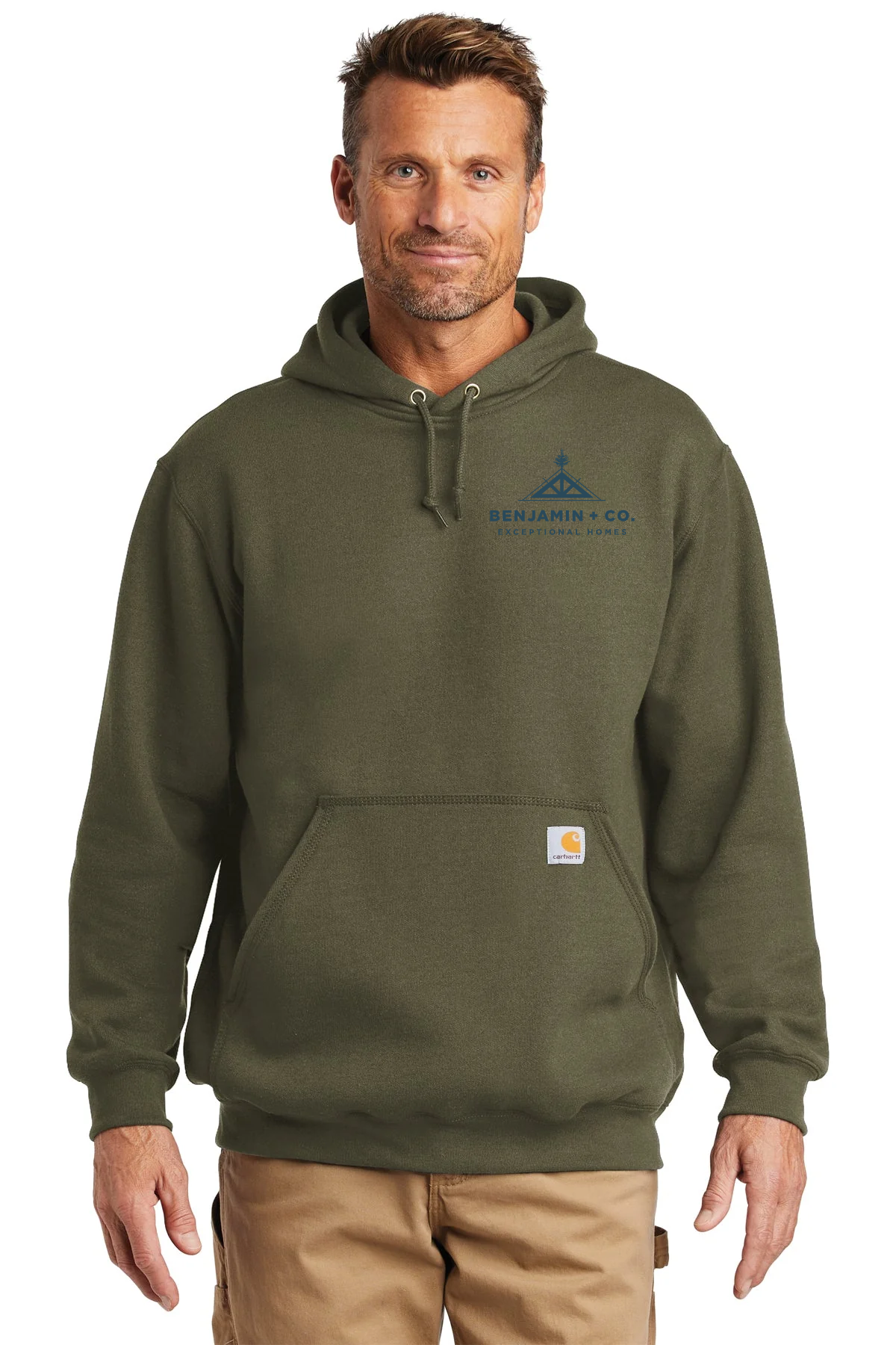 Carhartt Tall Hooded Sweatshirt, Moss [Benjamin and Company]