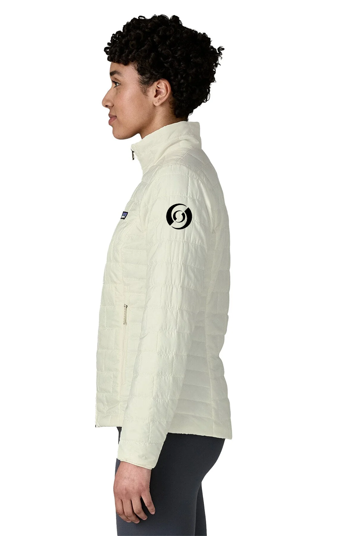 Patagonia Womens Nano Puff Custom Jackets, Birch White [Mechanical Solutions]