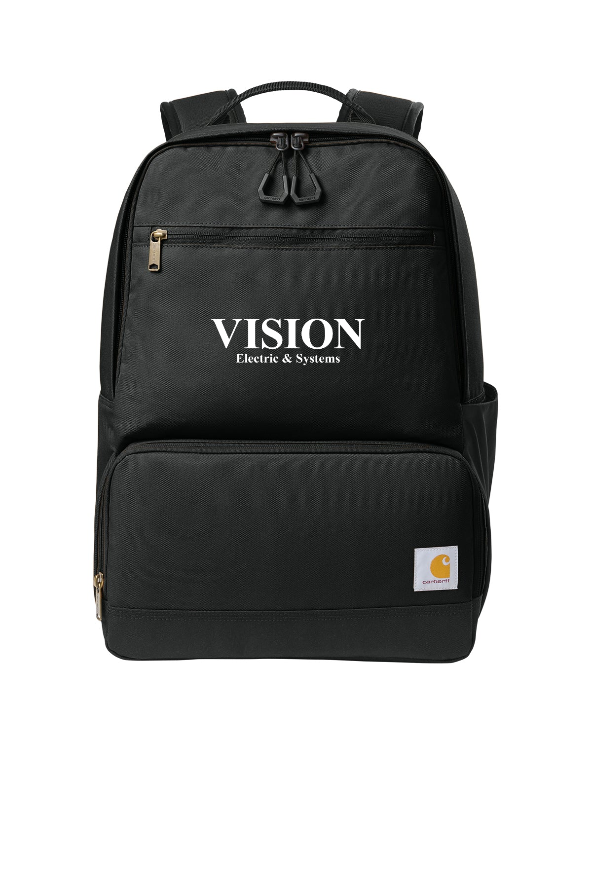 Carhartt Two-Compartment Cooler Custom Backpacks, Black [Vision Electric and Systems]