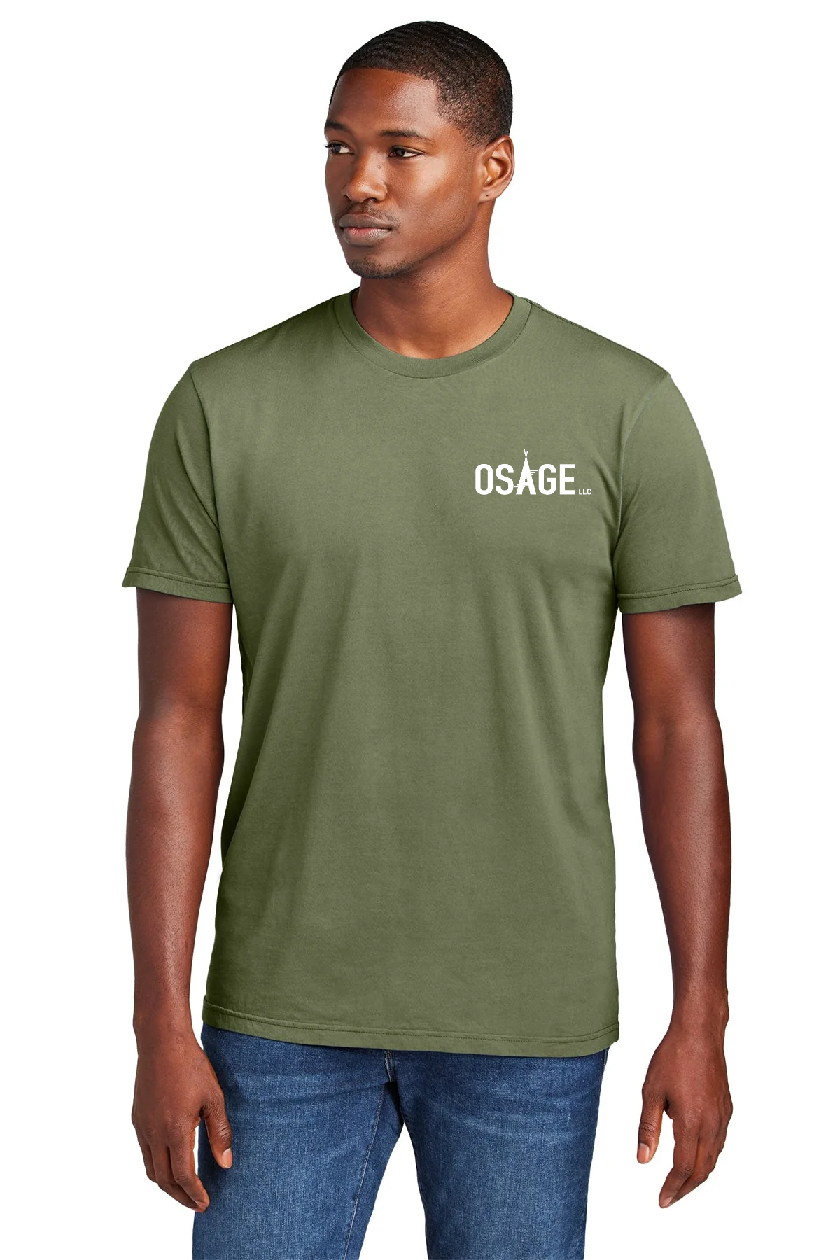 District Wash Custom Tee's, Olive Drab Green [Osage LLC]
