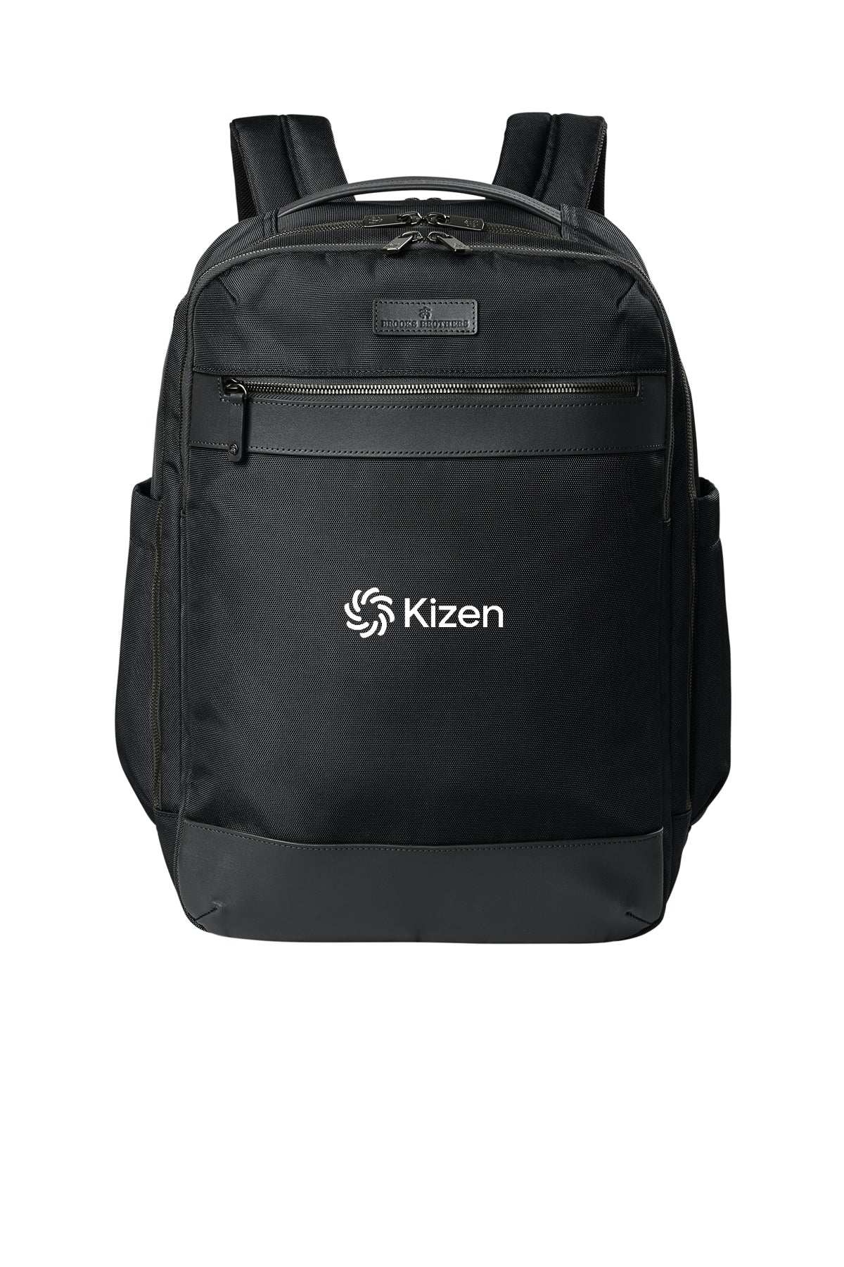 Brooks Brothers Oxford Custom Backpacks, Deep Black [Kizen]