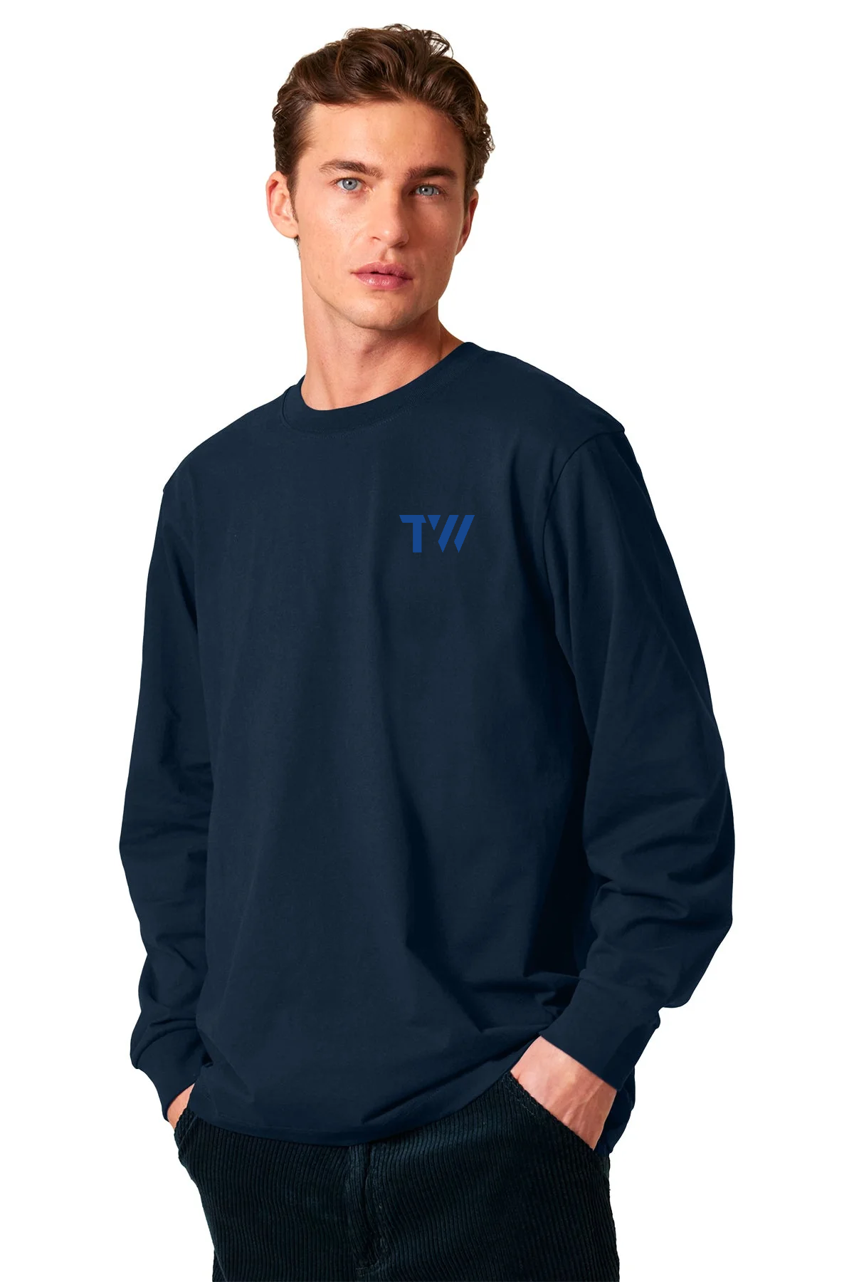 Stanley Stella Unisex Freestyler Heavyweight Long Sleeve Tee, French Navy [TW Constructors]