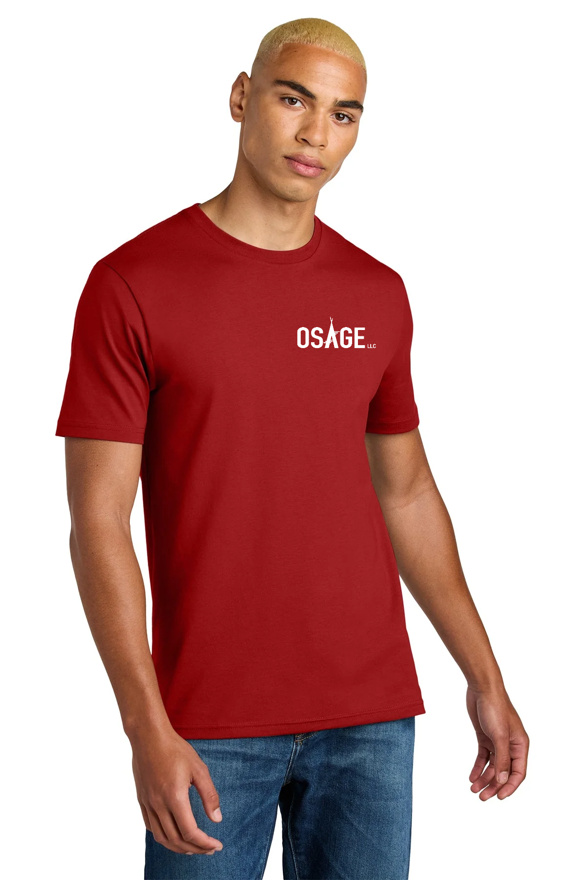 District Perfect Weight Icon Custom Tees, Classic Red [Osage LLC]