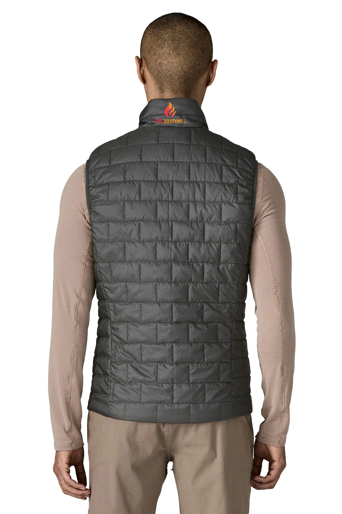 Patagonia Nano Puff Custom Vests, Forge Grey [Fire Solutions]