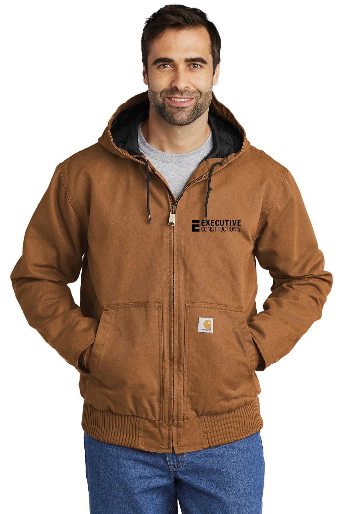 Carhartt Washed Duck Custom Jackets, Carhartt Brown [Executive Construction]