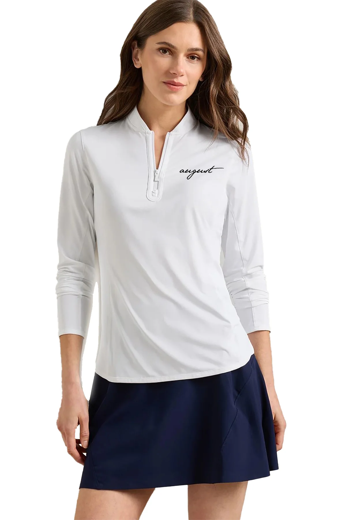 Peter Millar Women's Shadebreak Lightweight Custom Sun Shirts, White [August Grooming]