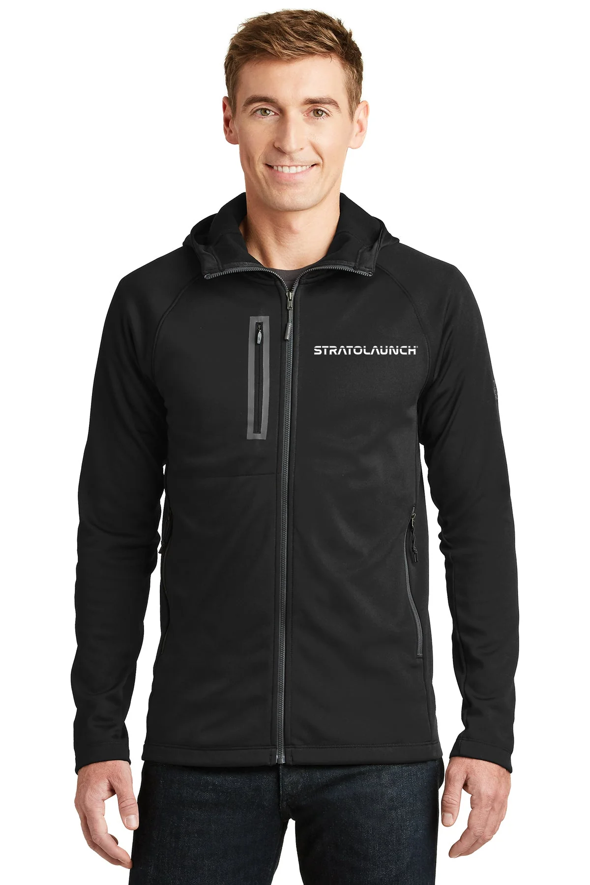 North Face Canyon Flats Fleece Hooded Jacket TNF Black [Stratolaunch]