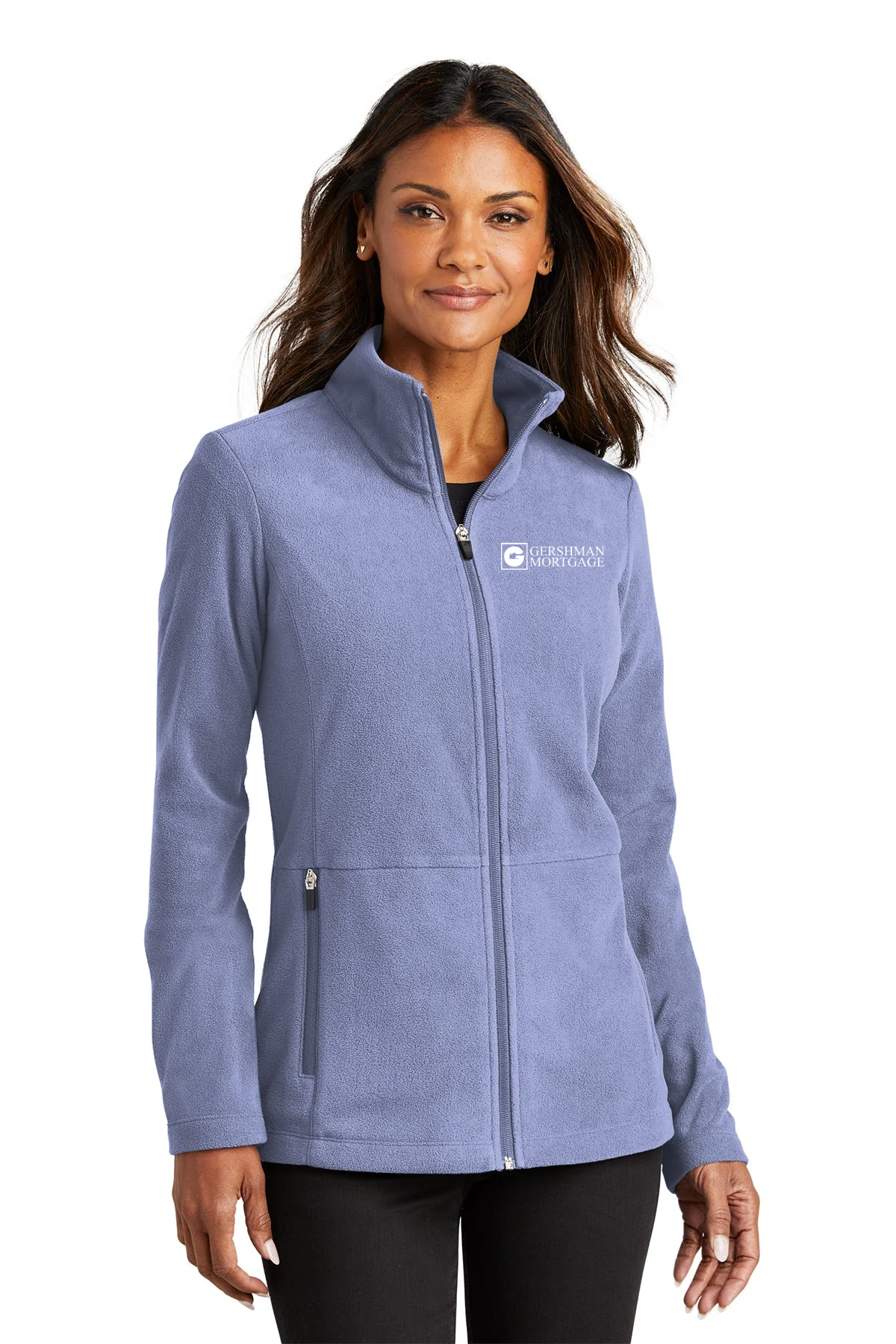 Port Authority Womens Accord Microfleece Custom Jackets, Ceil Blue [Gershman Mortgage]