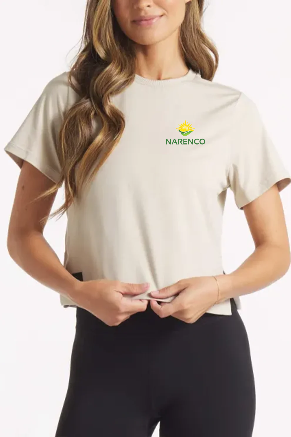 UNRL Womens Boxy Ultra Tee, Sand [NARENCO]