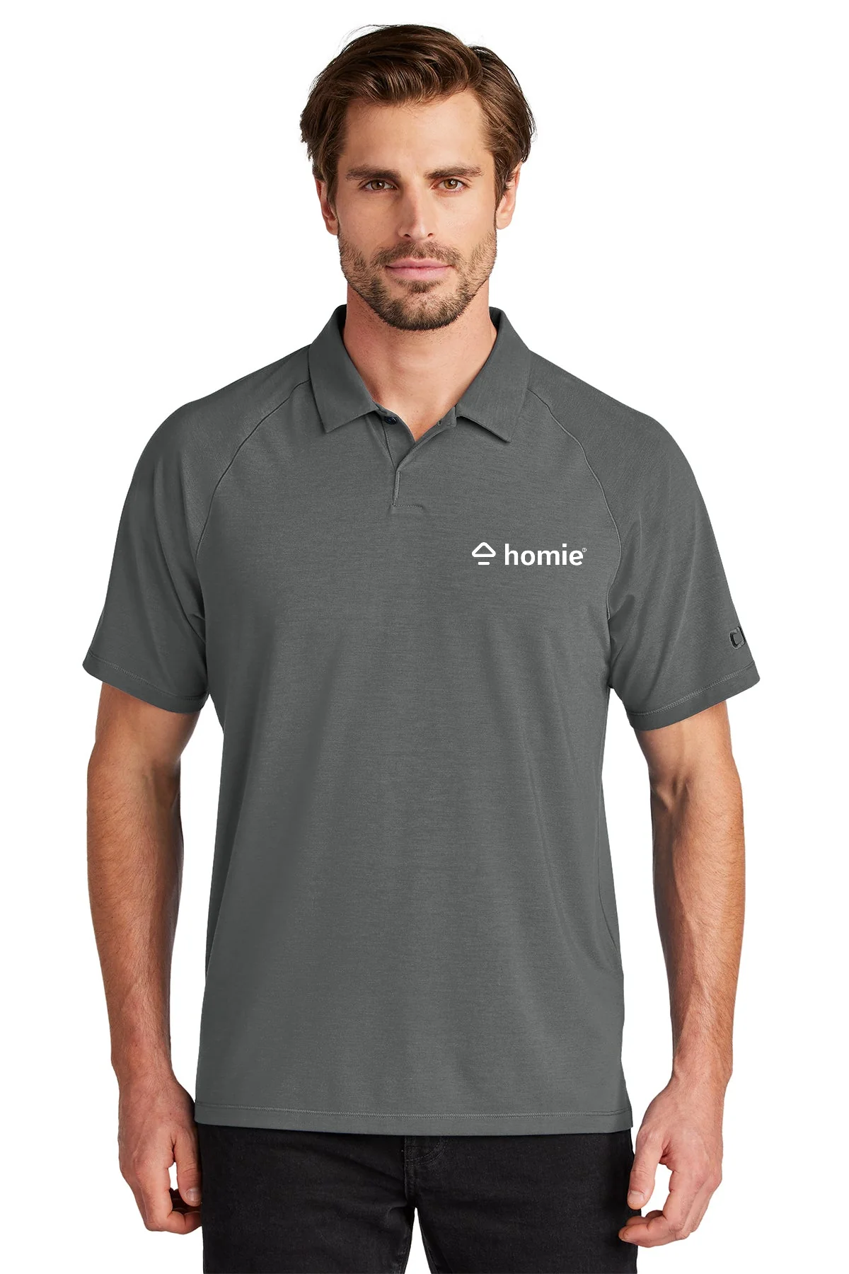OGIO Motion Polo, Tarmac Grey [Homie Real estate]