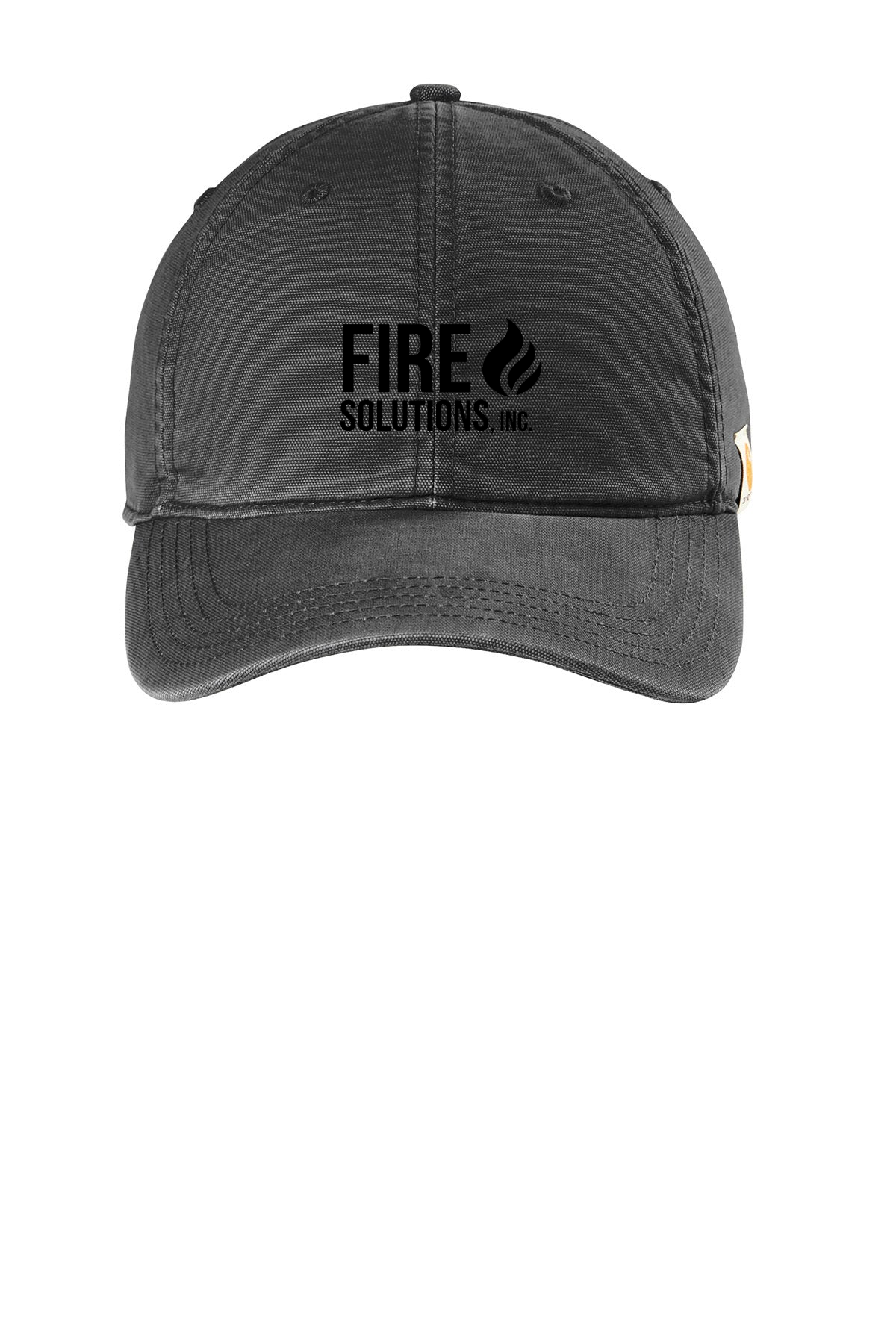 Carhartt Cotton Canvas Custom Caps, Black [Fire Solutions]