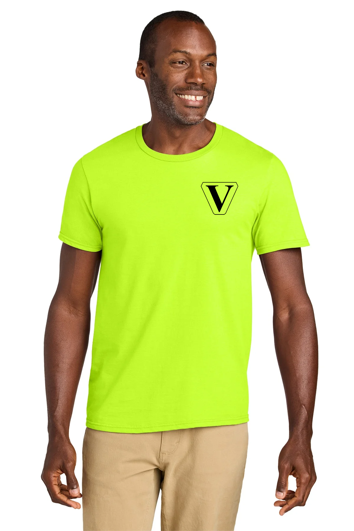 Jerzees Classics Unisex Cotton Custom T-Shirts, Safety Green [Vision Electric and Systems]