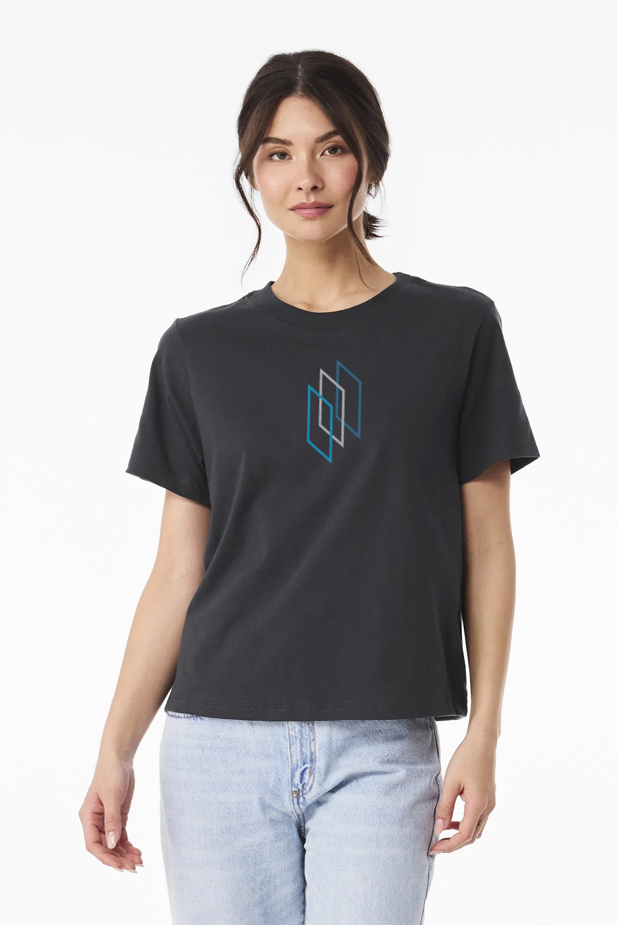 Bella Canvas Womens Heavyweight Custom Tee's, Dark Grey [Glazing Solutions]
