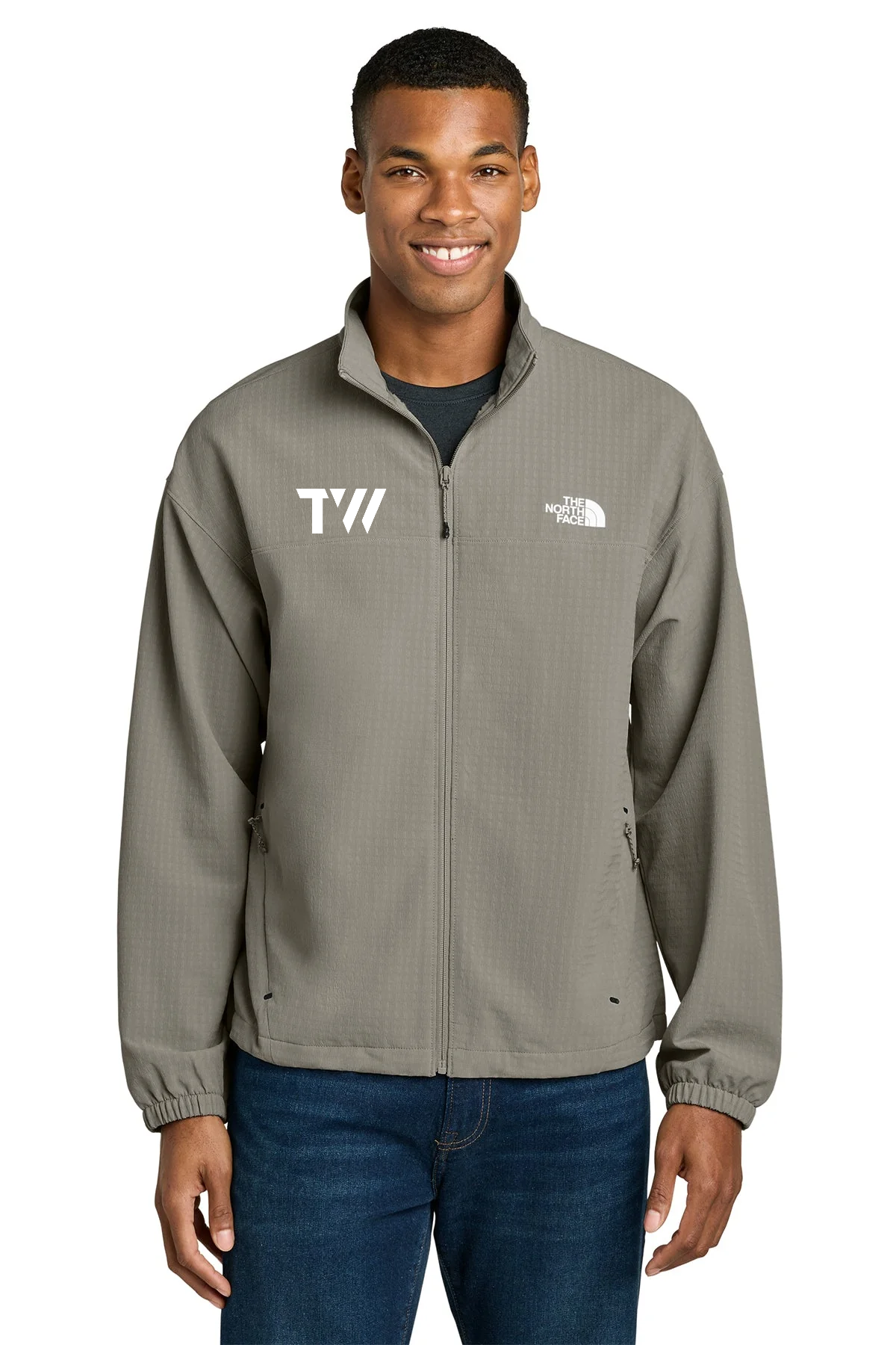 The North Face Mountain Horizon Custom Jackets, Stone Slab Grey [TW Constructors]