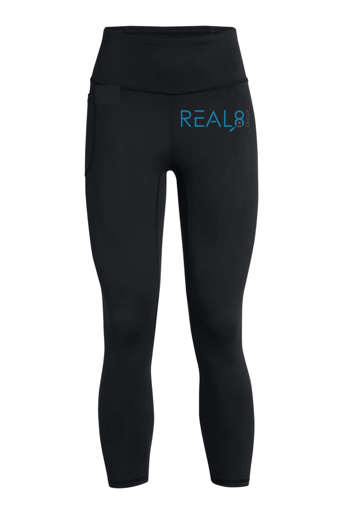Under Armour Ladies Motion Ankle Custom Legging, Black [Real8 Group]