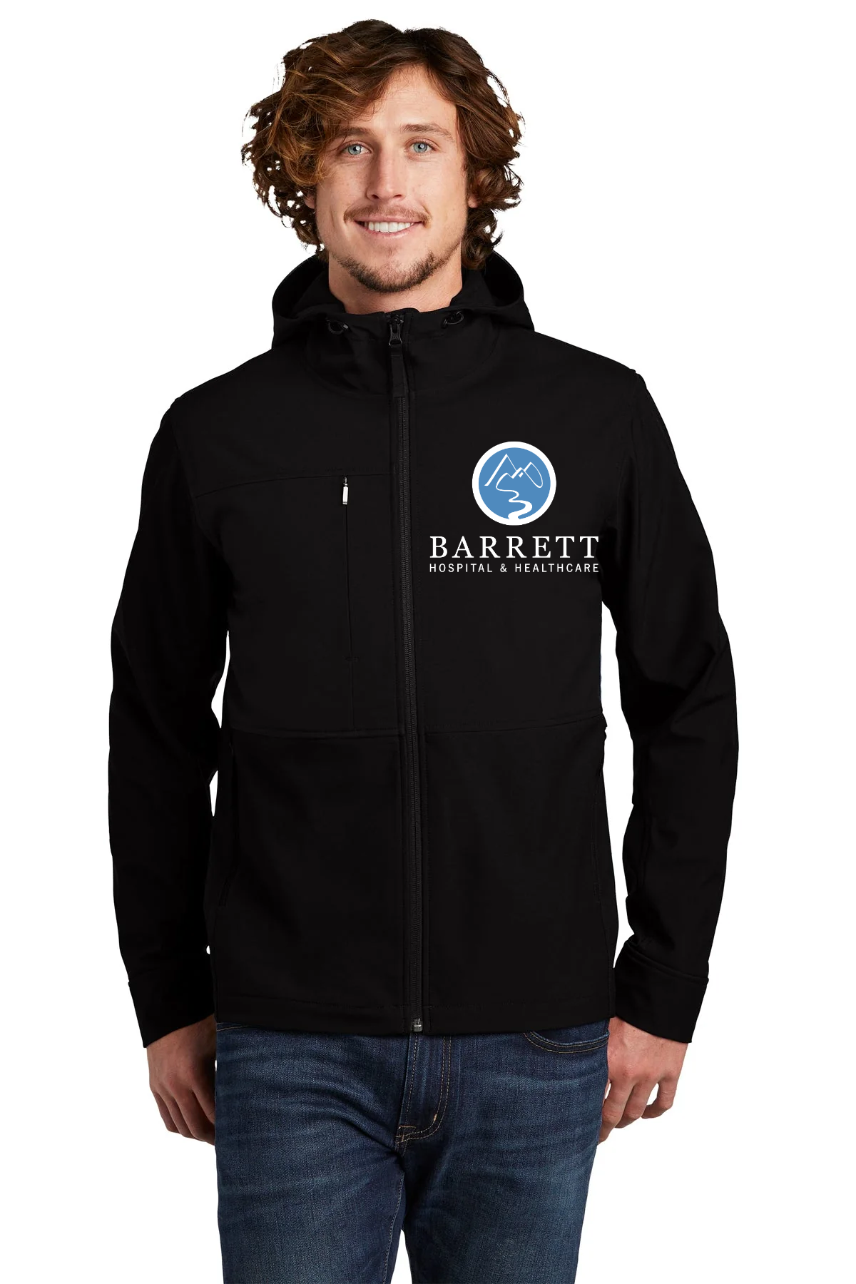 The North Face Castle Rock Hooded Soft Shell Jacket TNF Black [Barrett Hospital and Healthcare]