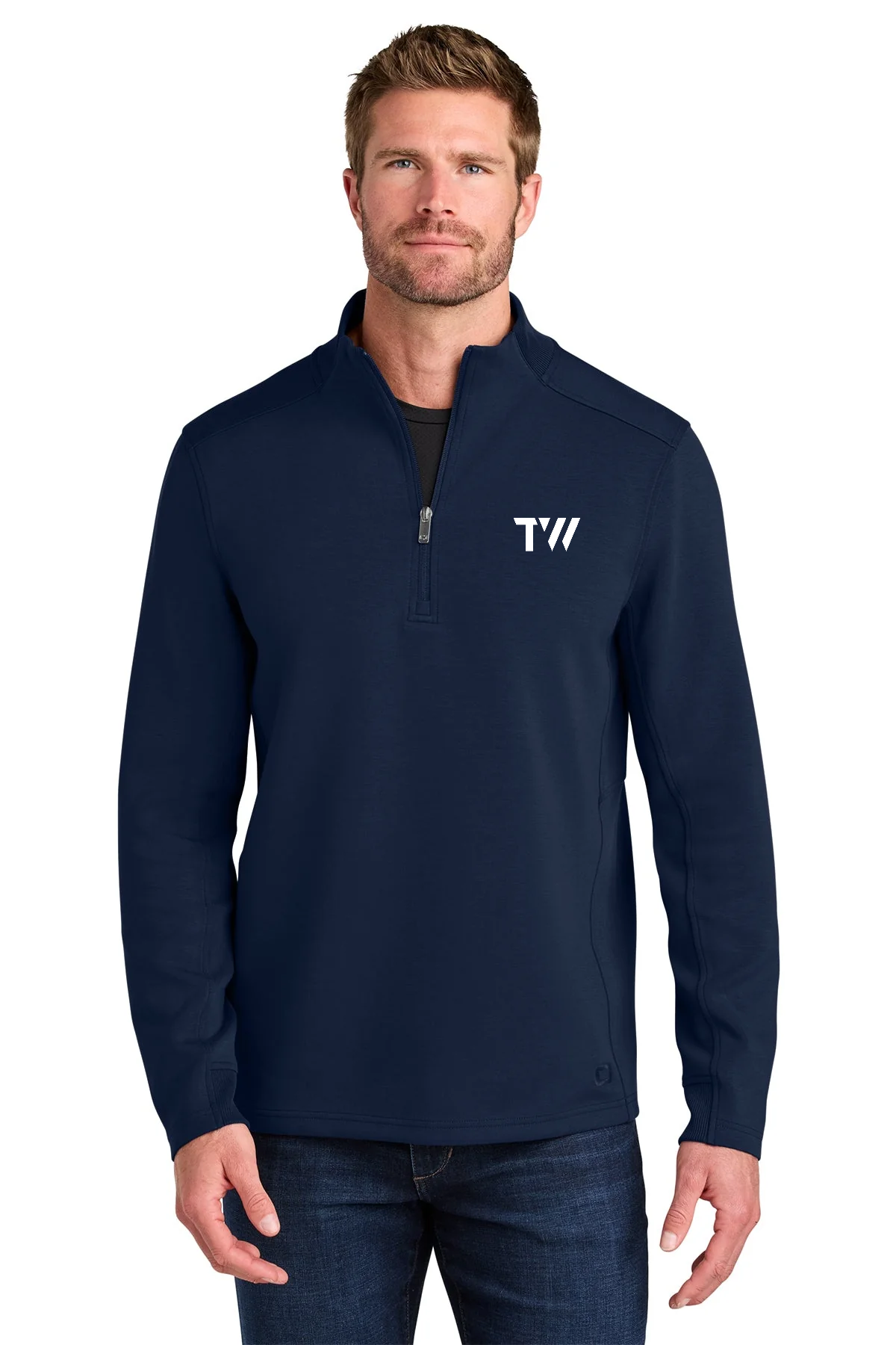 OGIO Transcend Custom 1/4-Zips, River Blue Navy [TW Constructors]