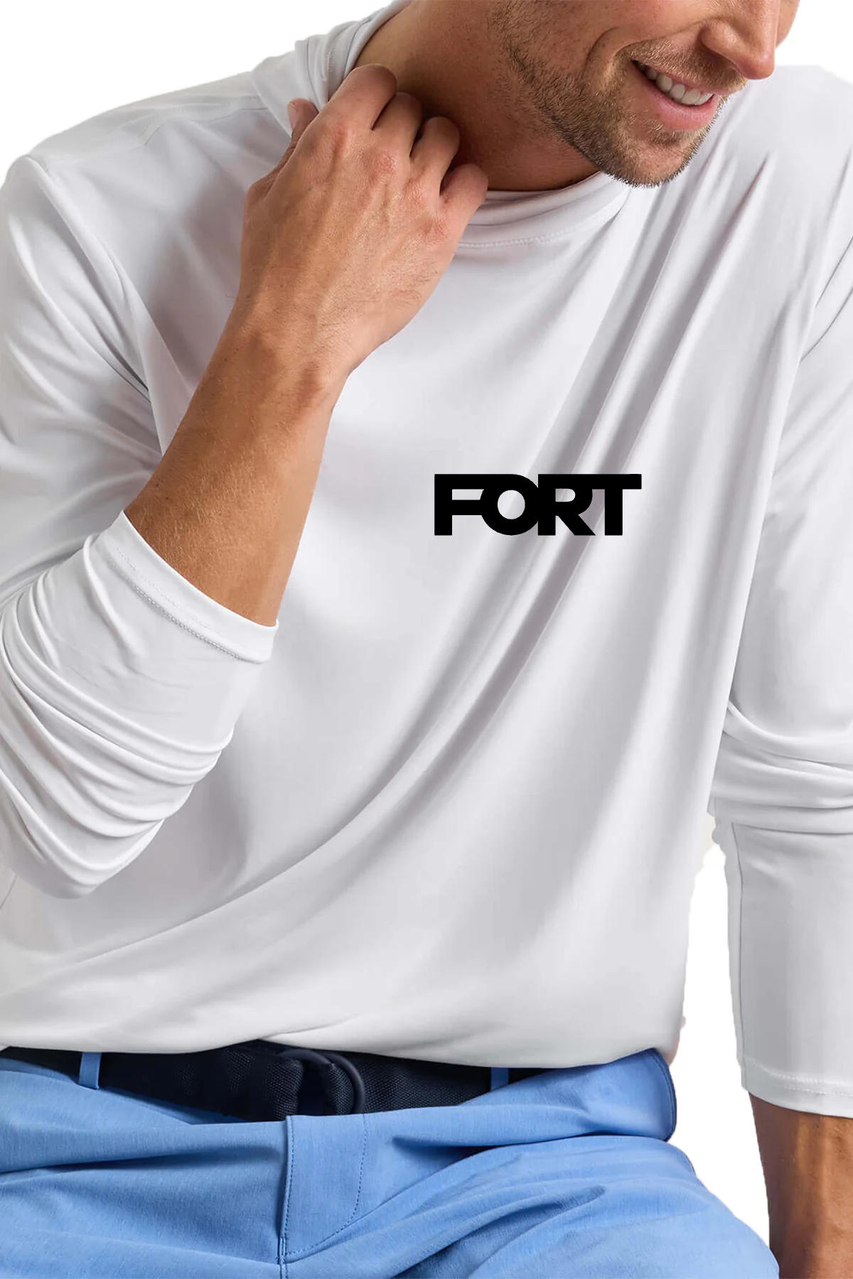 Peter Millar Featherweight Performance Custom Sun Shirt Hoodies, White [FAZILTEST] [FAZILTEST]