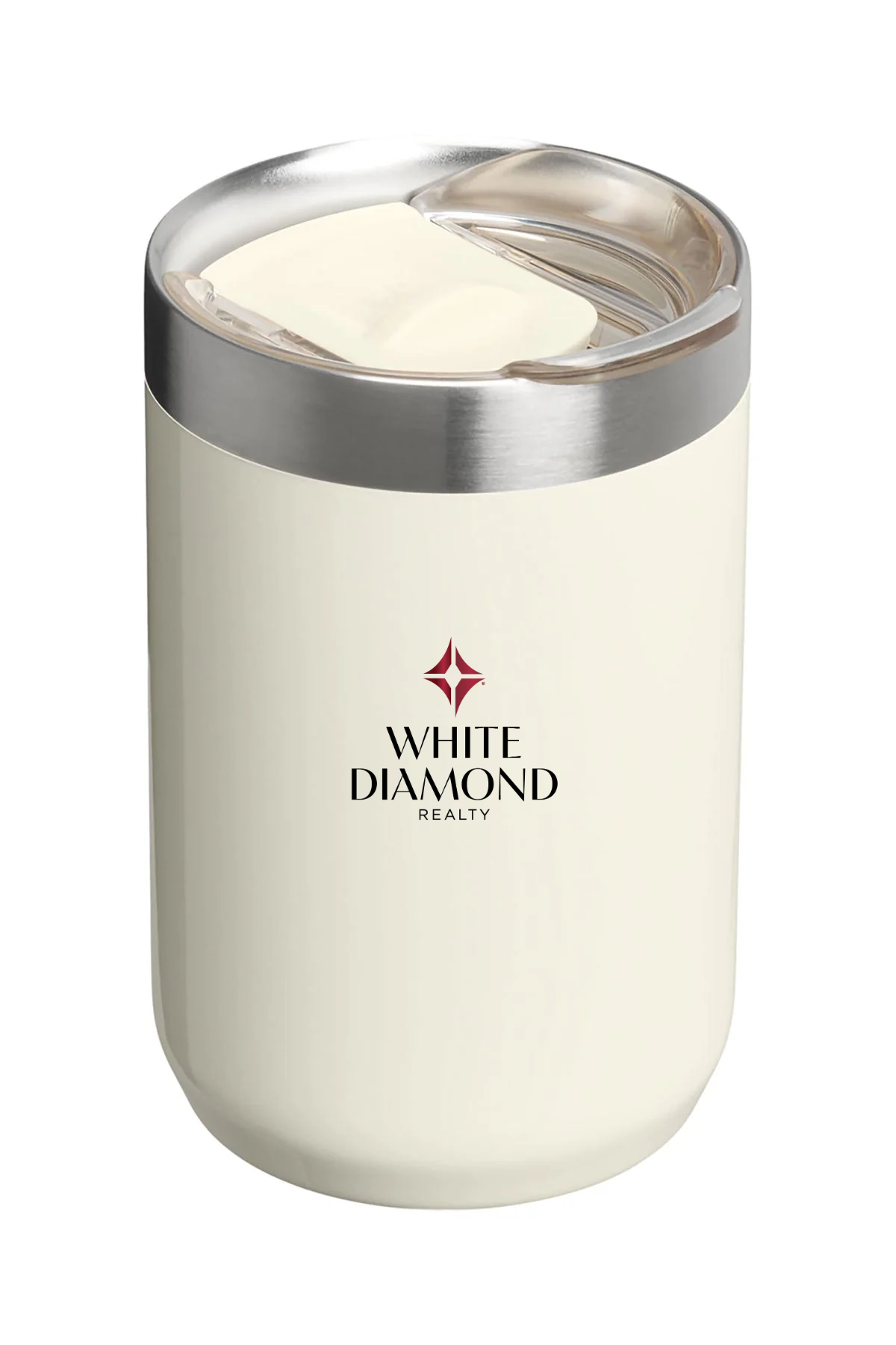 Stanley Everyday Camp Custom Cup 12 oz, Cream [White Diamond Realty]