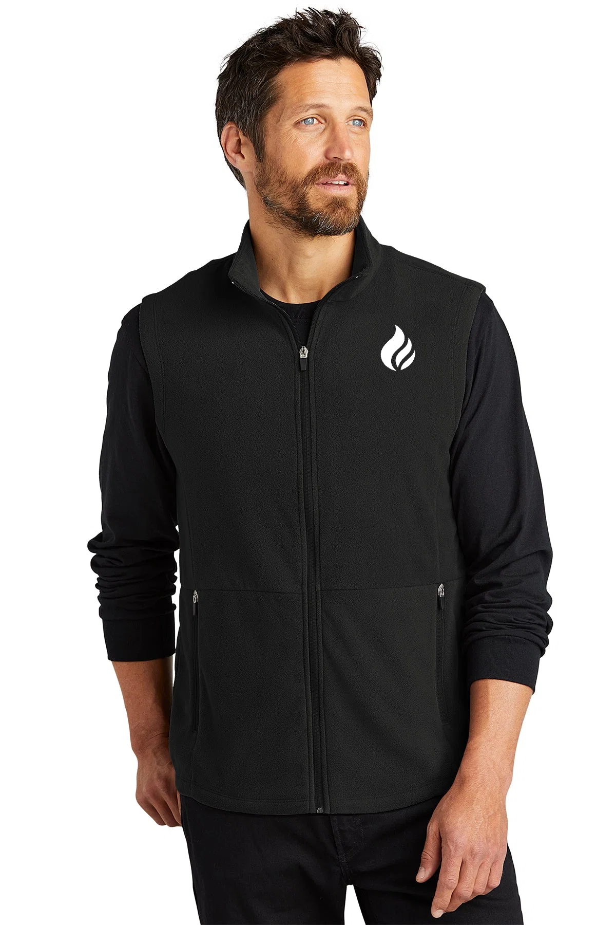 Port Authority Accord Microfleece Custom Vests, Black [Fire Solutions]