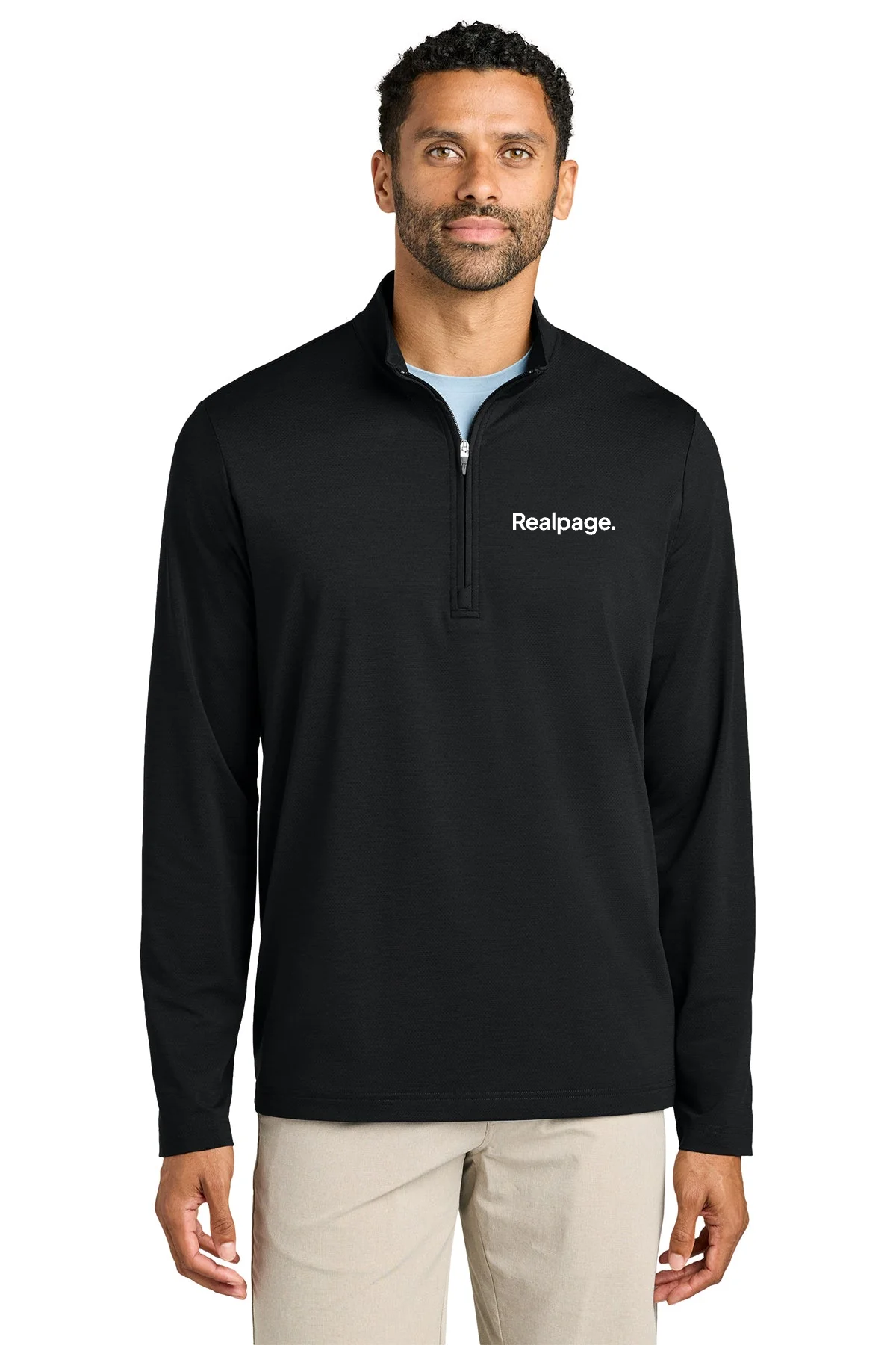 TravisMathew Onward Custom 1/4-Zips, Black [RealPage]