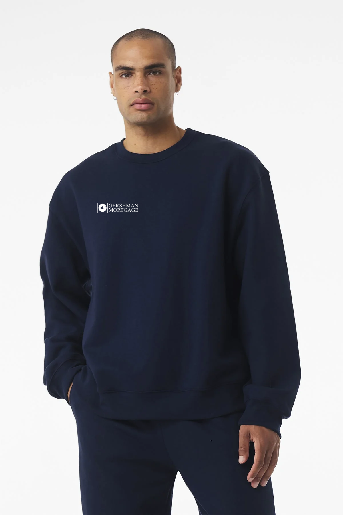 Bella Canvas Unisex Heavyweight Crewneck Sweatshirt, Navy [Gershman Mortgage]