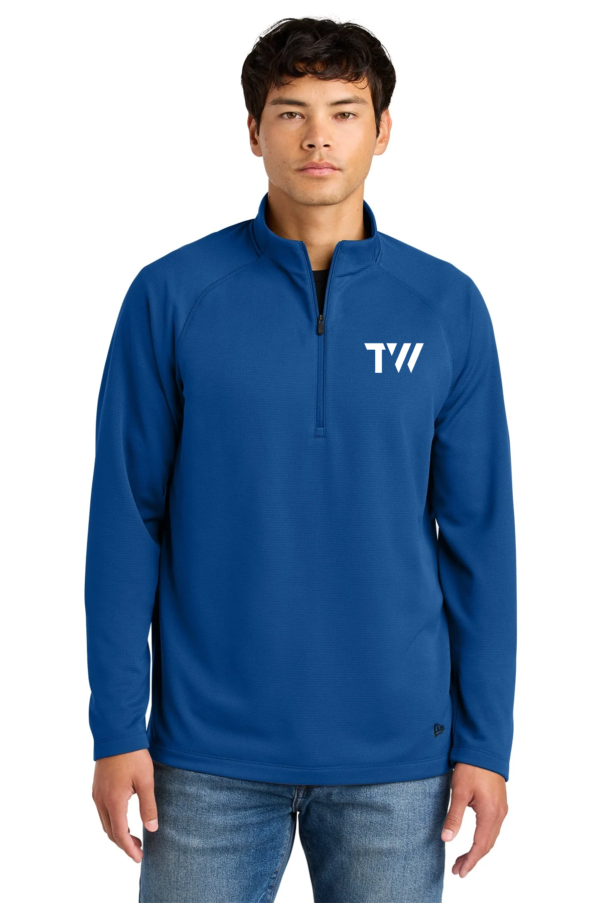 New Era Stand Out Custom 1/4-Zips, Royal [TW Constructors]