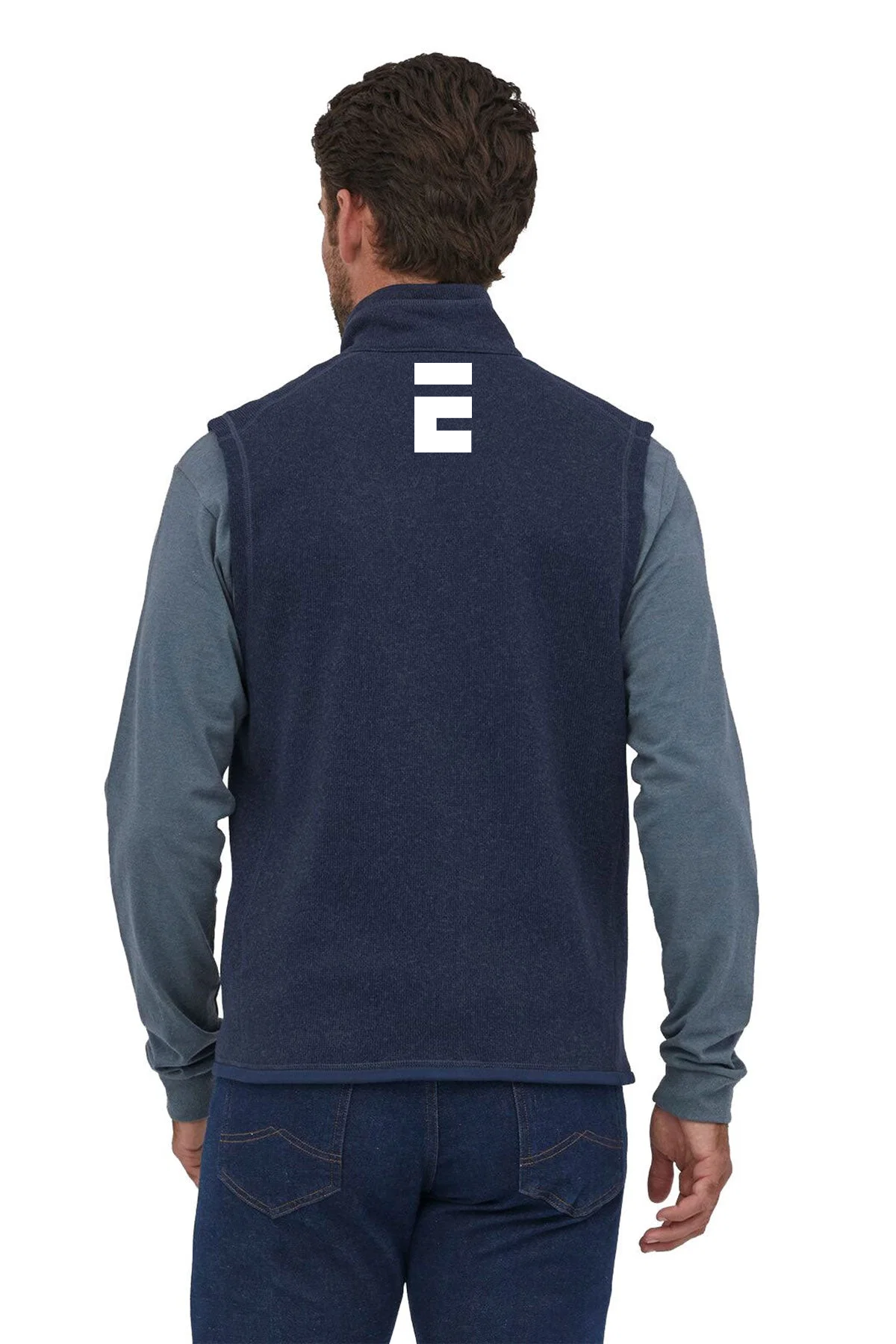 Patagonia Mens Better Sweater Fleece Customized Vests, New Navy [Executive Construction]