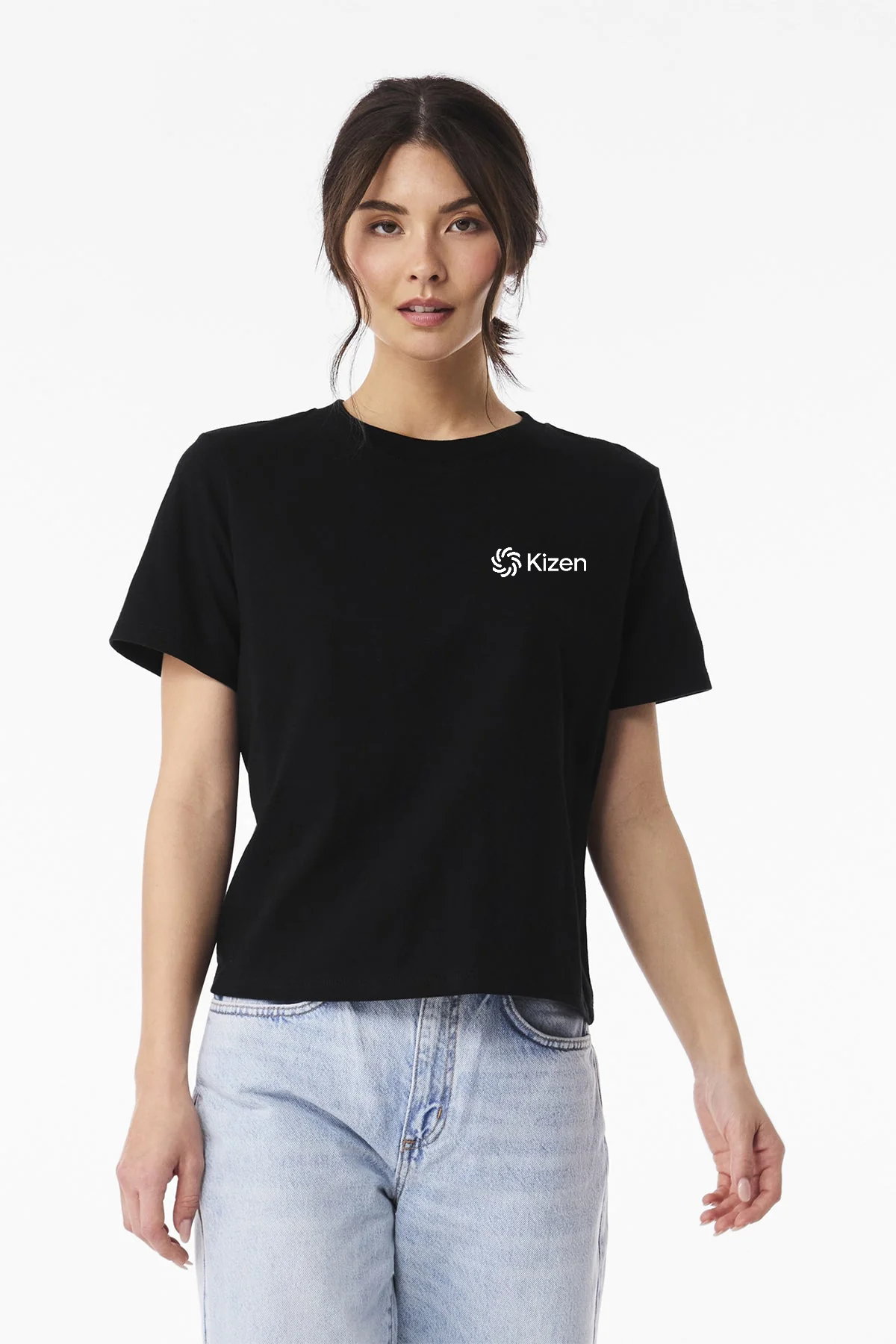 Bella Canvas Womens Heavyweight Custom Tee's, Black [Kizen]