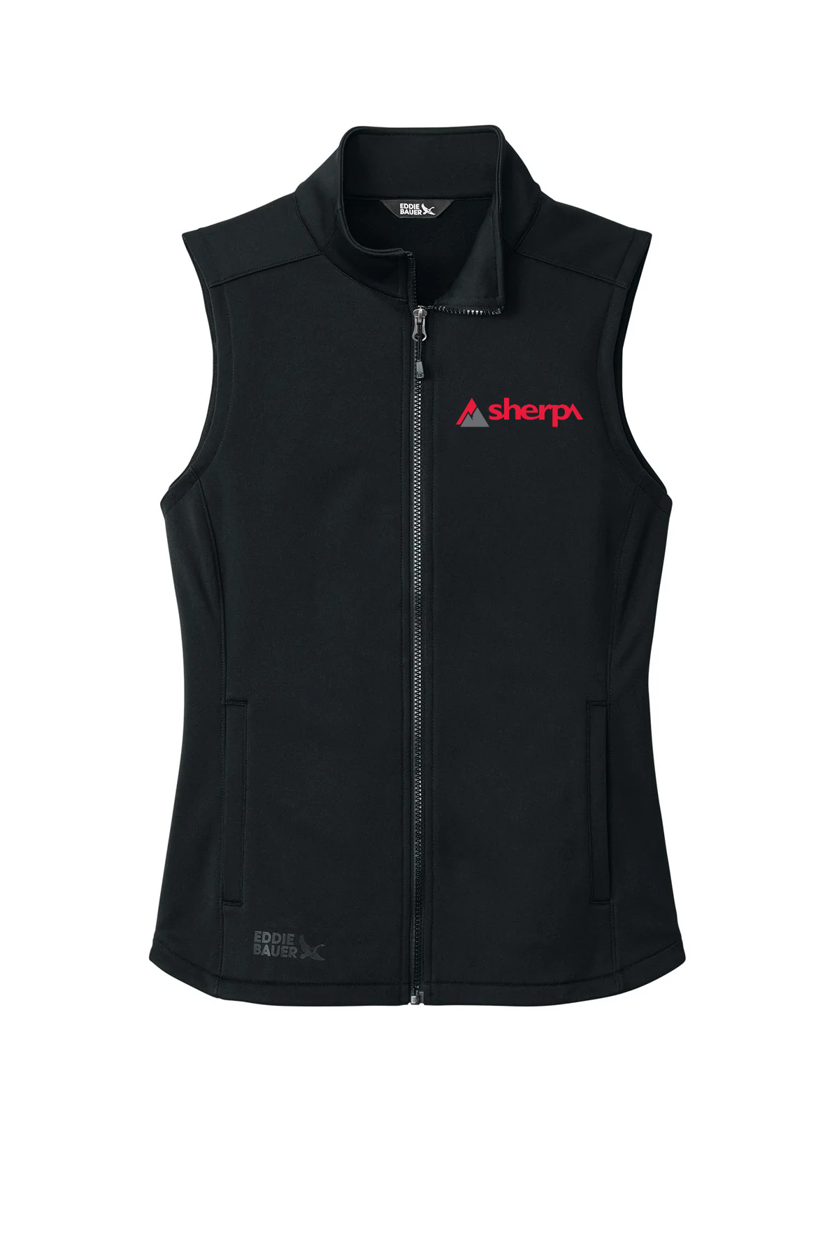Eddie Bauer Womens Smooth Mid Layer Custom Fleece Vests, Black [Sherpa LLC]
