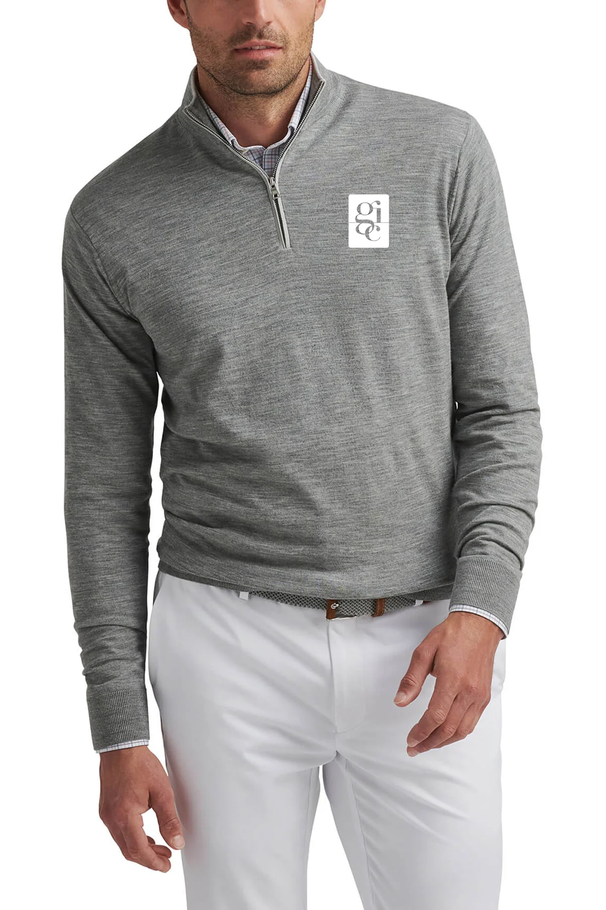 Peter Millar Excursionist Custom Flex Quarter-Zips, Gale Grey [Gershman Investment Corp.]