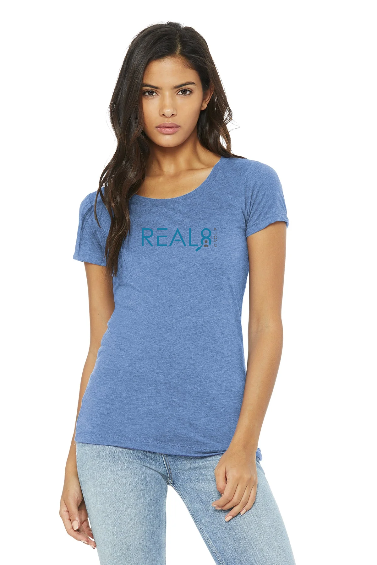 Bella Canvas Ladies Triblend T-Shirt, Blue [Real8 Group]