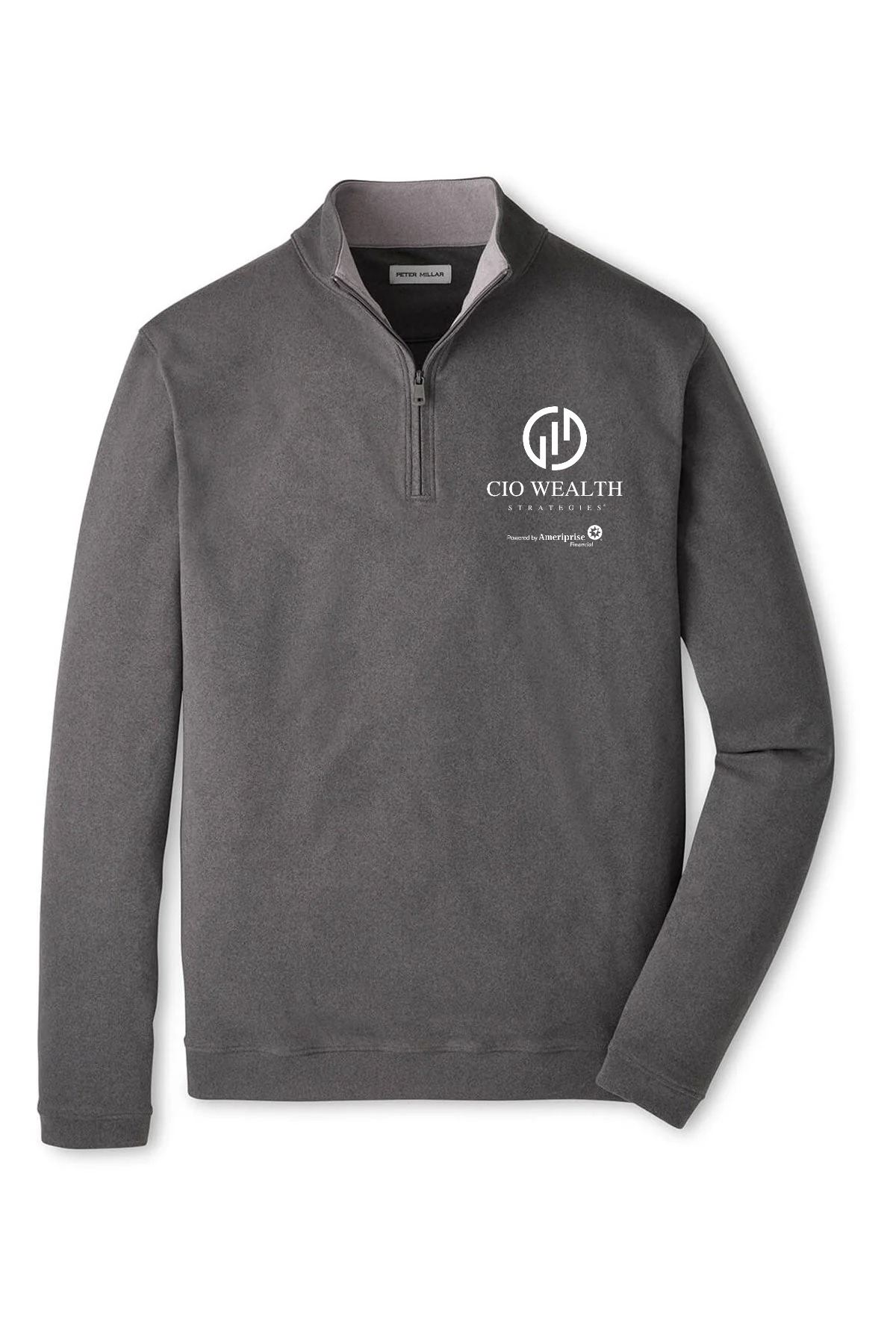 Peter Millar Ardent Air Performance Custom Quarter-Zips, Iron [CIO Wealth Strategies]