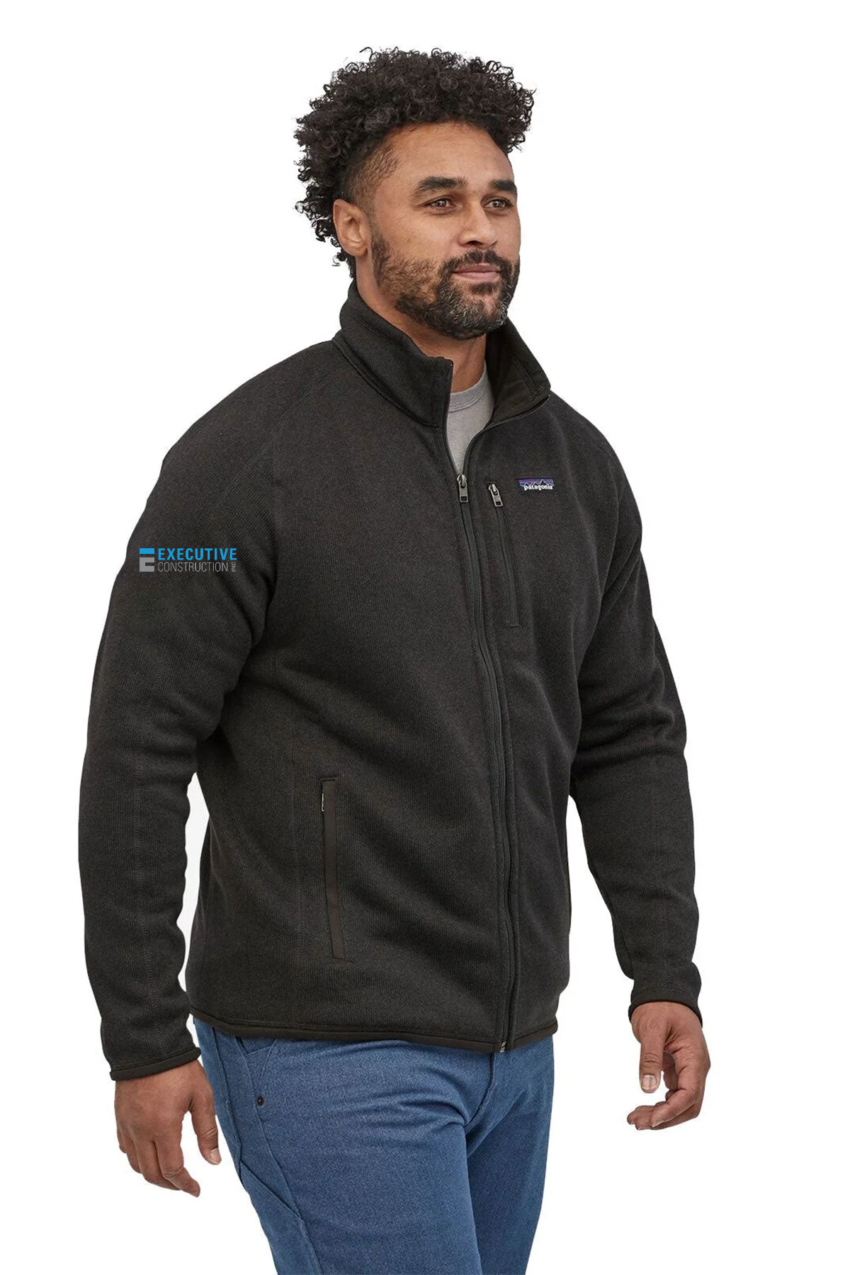Patagonia Mens Better Sweater Custom Fleece Jackets, Black [Executive Construction]